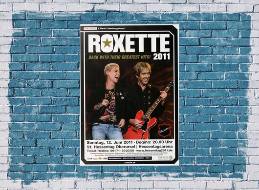 Roxette - Greatest Hits , Frankfurt 2011 - Konzertplakat