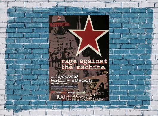 Rage Against The Machine, Evil Empire, Berlin 2008 - Konzertplakat