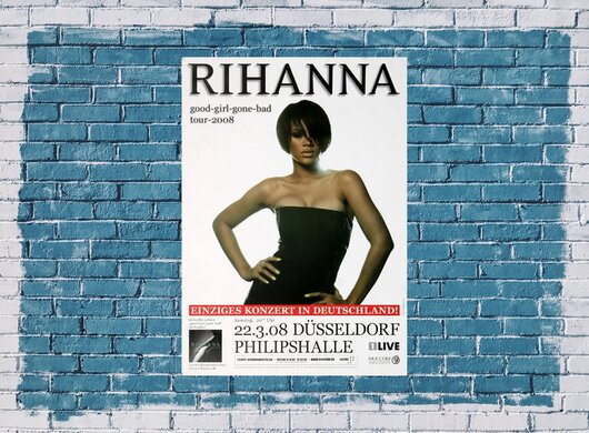 Rihanna - Dont Stop The Music, Düsseldorf 2008 - Konzertplakat