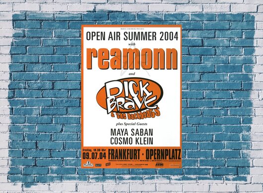 Reamonn - Open Air, Frankfurt 2004 - Konzertplakat