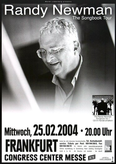 Randy Newman - The Songbook, Frankfurt 2004 - Konzertplakat
