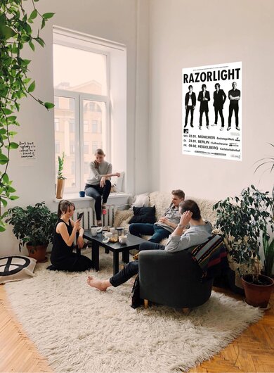 Razorlight - Up All Night , München 2007 - Konzertplakat