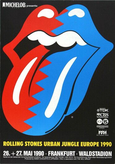 The Rolling Stones - Europe, Tour 1990 - Konzertplakat