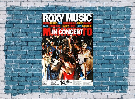 Roxy Music, Manifesto, small tears around the edge, FRA, 1979, Konzertplakat
