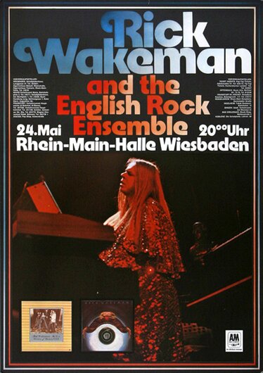 Rick Wakeman - The Six Wives, wiesbaden 1973 - Konzertplakat