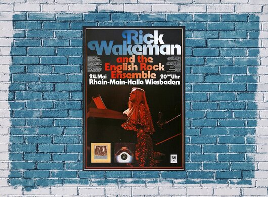 Rick Wakeman - The Six Wives, Wiesbaden 1973 - Konzertplakat