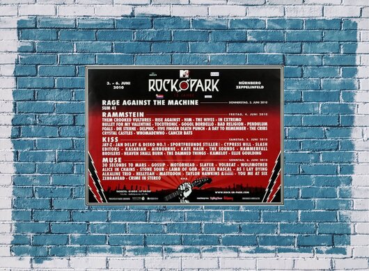 ROCK AM RING & PARK - 2010, Gesamtplakat, Nürnberg, 2010