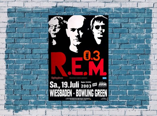 R.E.M - Bowling Green Red, wiesbaden 2003 - Konzertplakat