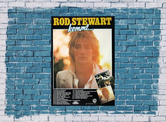 Rod Stewart & The Faces - Foot Loose, Tour 1977 - Konzertplakat