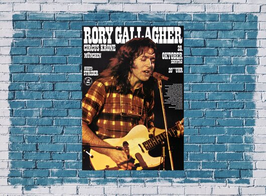 Rory Gallagher - Tattoo, München 1973 - Konzertplakat