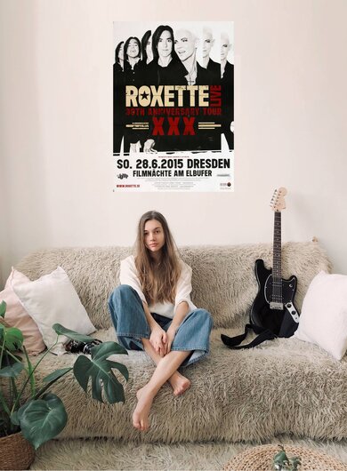 Roxette - Live Tour , Dresden 2015 - Konzertplakat