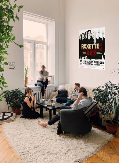 Roxette - Live Tour , Dresden 2015 - Konzertplakat
