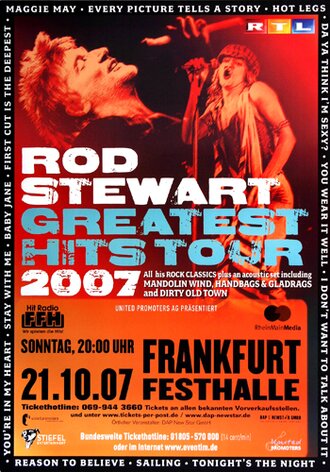 Foreigner - Greatest Hits, Frankfurt 2007 - Konzertplakat