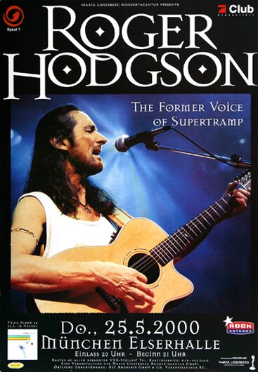 Roger Hodgson  - Open The Door, Frankfurt 2000 - Konzertplakat