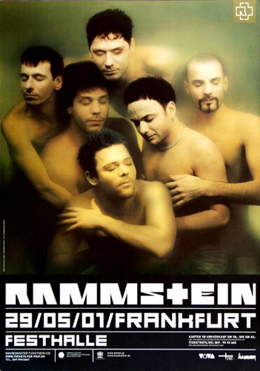 Rammstein - Sonne, Frankfurt 2001 - Konzertplakat