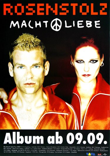 Rosenstolz - Macht Liebe,  2002 - Konzertplakat