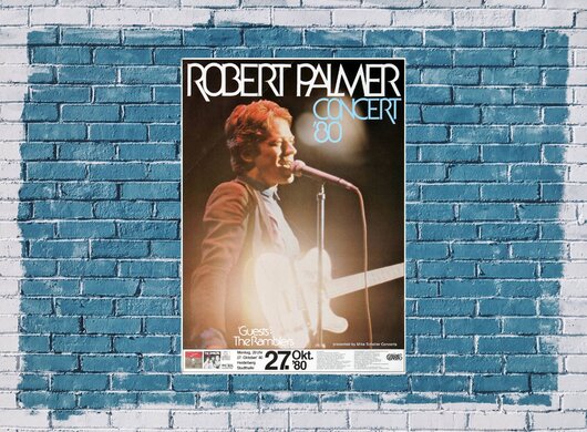 Robert Palmer - Secret Clues, Heidelberg 1980 - Konzertplakat