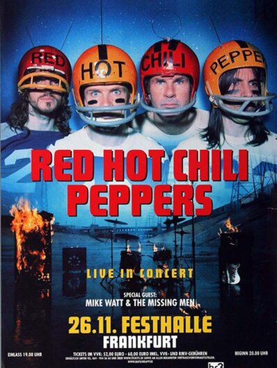 Red Hot Chili Peppers - Stadium Arcadium, Frankfurt 2006 - Konzertplakat