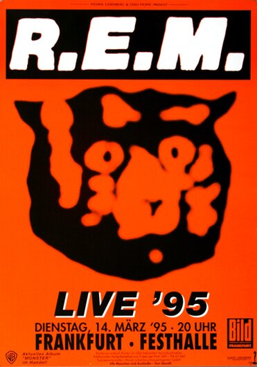 R.E.M - Live, Frankfurt 1995 - Konzertplakat