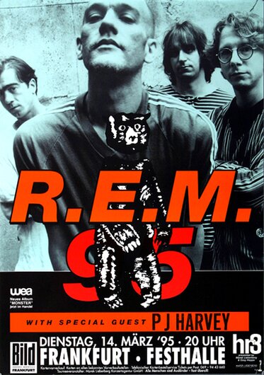 R.E.M Monster, FRA, 1995, Konzertplakat