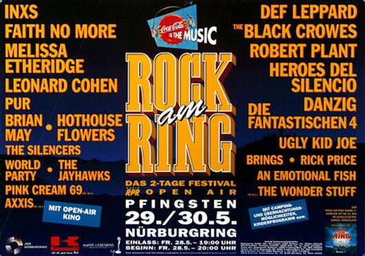 ROCK AM RING & PARK - 1993, Rock am Ring 1993 - Konzertplakat