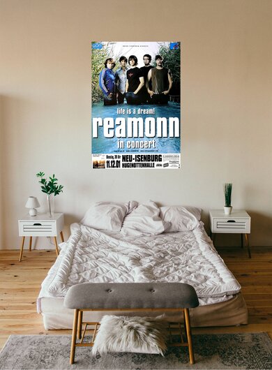 Reamonn - Life Is A Dream, Neu-Isenburg & Frankfurt 2001 - Konzertplakat