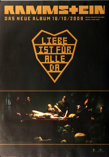 Rammstein - Liebe ist für alle da,  2009 - Konzertplakat