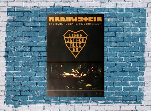 Rammstein - Liebe ist für alle da,  2009 - Konzertplakat
