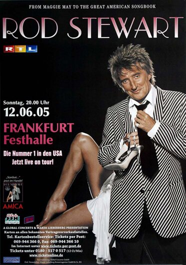 Rod Stewart & The Faces - Stardust, Frankfurt 2005 - Konzertplakat