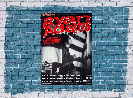 Ryan Adams - Love Is Hell, Tour 2003 - Konzertplakat