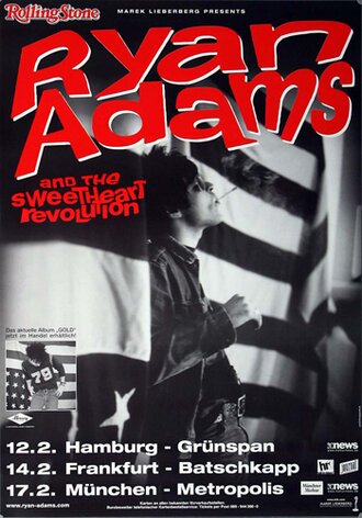 Ryan Adams - Love Is Hell, Tour 2003 - Konzertplakat