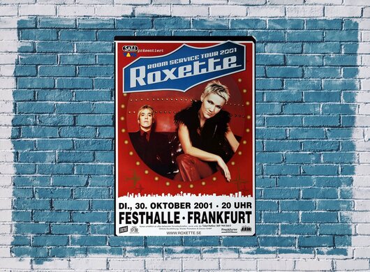 Roxette - Room Servicce, Frankfurt 2001 - Konzertplakat