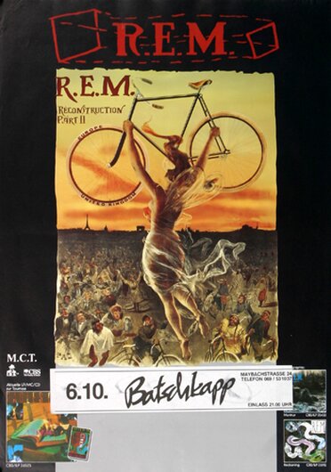 R.E.M - Lifes Rich Pageant, Frankfurt 1985 - Konzertplakat