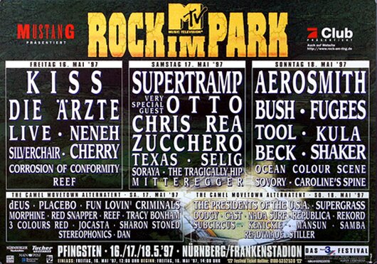 ROCK AM RING & PARK - 1997, Rock am Ring 1997 - Plakatfarbe Grün nicht Schwarz