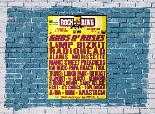 ROCK AM RING & PARK - Vorabplakat, Rock am Ring 2001 - Konzertplakat