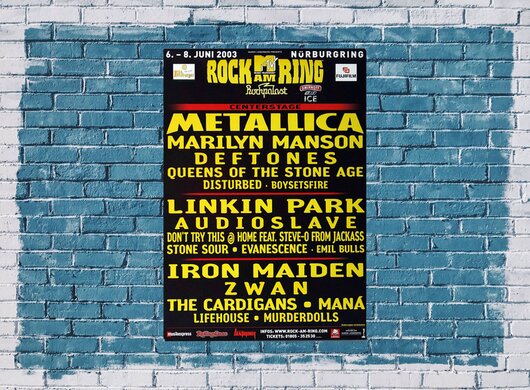 ROCK AM RING & PARK - Center Stage, Rock am Ring 2003 - Konzertplakat