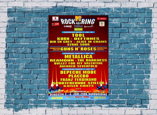 ROCK AM RING & PARK - Center Stage, Rock am Ring 2006 - Konzertplakat
