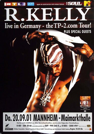 R. Kelly - TP-2.Com, Mannheim 2001 - Konzertplakat