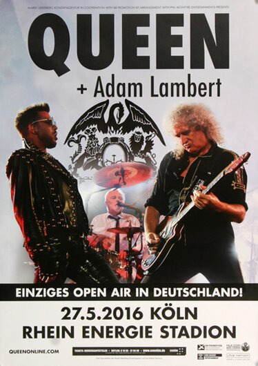 Queen - Live In Köln, Köln 2016 - Konzertplakat