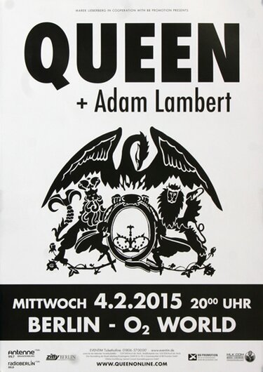 Queen - Live , Berlin 2015 - Konzertplakat