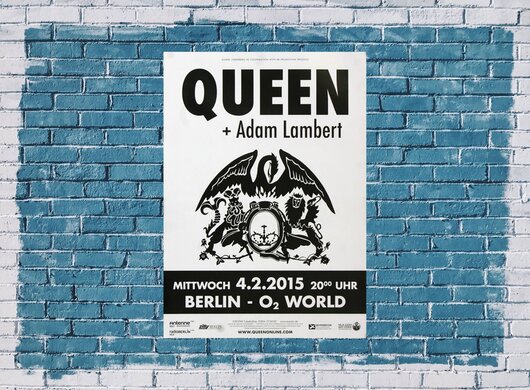 Queen - Live , Berlin 2015 - Konzertplakat