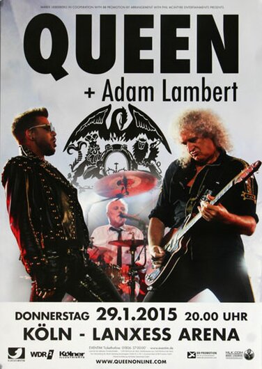 Queen - Forever , Köln 2015 - Konzertplakat