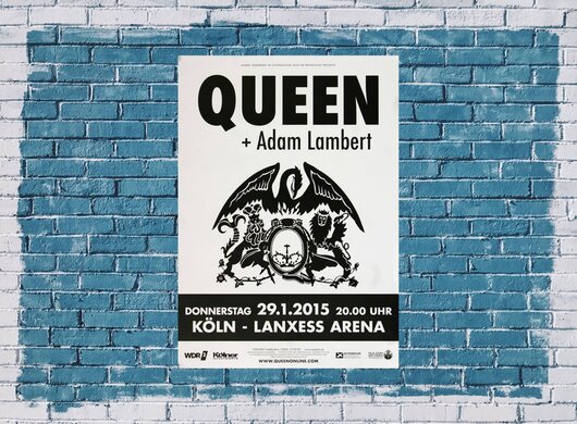 Queen - Live , Köln 2015 - Konzertplakat