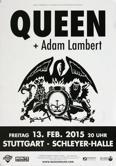 Queen - Live , Stuttgart 2015 - Konzertplakat
