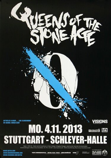 Queens of the Stone Age - Smooth Sailing , Stuttgart 2013 - Konzertplakat