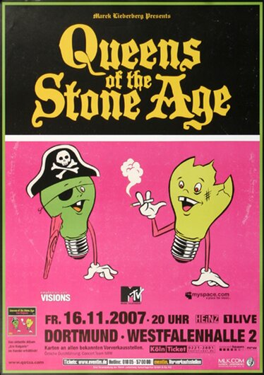Queens of the Stone Age - Dortmund, Dortmund 2007 - Konzertplakat