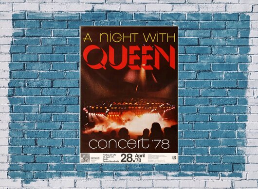 Queen - A Night In Berlin, Berlin 1978 - Konzertplakat