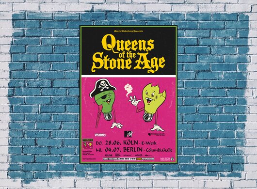 Queens of the Stone Age - Stone Age Live, Köln & Berlin 2007 - Konzertplakat