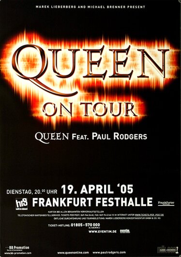 Queen - The Return, Frankfurt 2005 - Konzertplakat