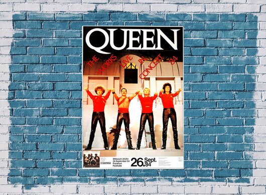 Queen - The Works Live, Frankfurt 1984 - Konzertplakat